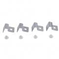 4 Size 4Pcs Stainless Steel Aquarium Fish Glass Cover Support, Universal Lid Clips (6mm)