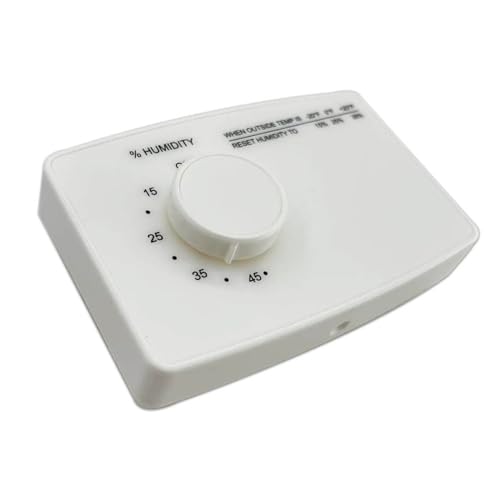 4655 Manual Digital Humidifier Replacement 24V AC Control Switch White for Whole House Humidifier and Wall Mounted or Pipe