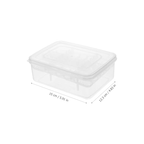 Reptile Egg Incubator Tray 16 Compartments Transparent Hatchery Box for Tortoise Lizard Snake Breeding 6.57 X 4.84 X 2.36 in 2-Pack