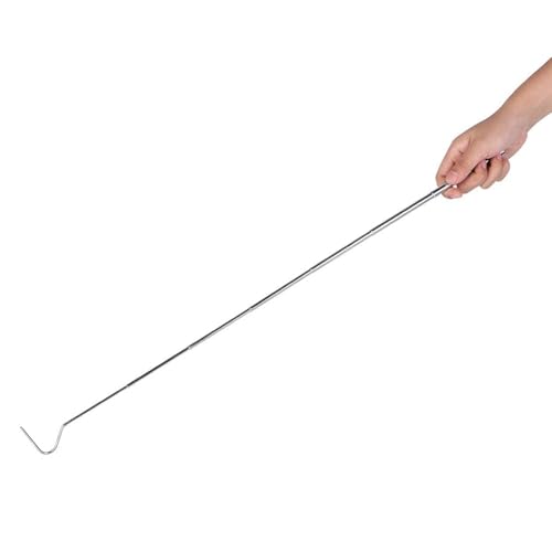 Snake Capture Hook, Stainless Steel Extensible Telescopic Snake Catcher Capture Hook Snake Reptile Catcher(68cm)