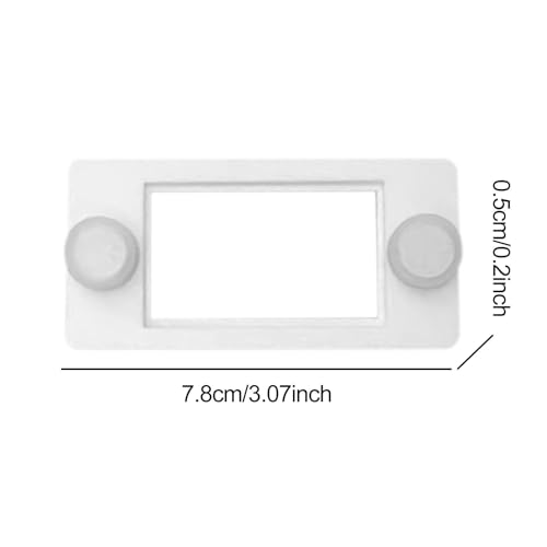 Reptile Tank Thermometer Hygrometer Holder Mount 3x0.2inch Universal Fit Easy Installation Terrarium Accessories- White
