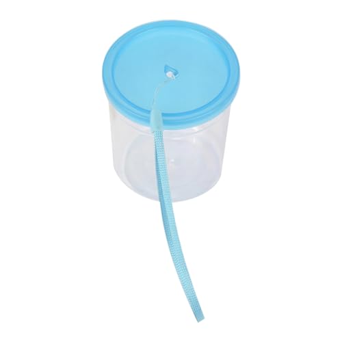 ljhnba Portable Small Pet Container - Clear Plastic Travel Tank for Betta Fish, Jellyfish, Turtles, Spiders, Lizards with Removable Lid, Easy Clean Habitat or Carrier