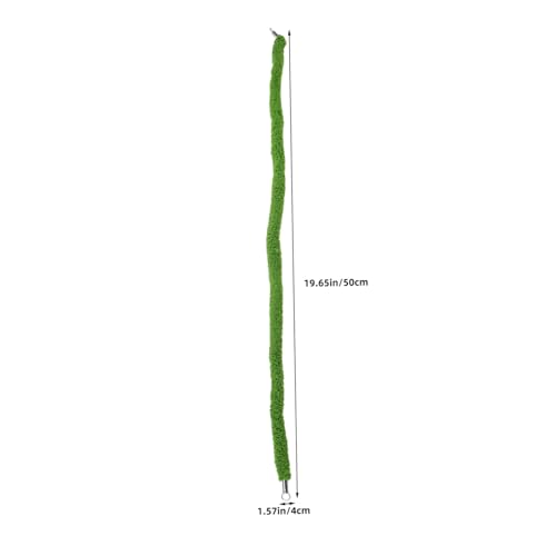 Reptile Climbing Vine Rope 50cm Flexible Faux Moss Vine Swing for Terrarium Habitat Decor Suitable for Jumping Spiders Bearded Dragons and Chameleons