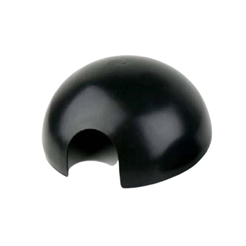 Jungle Bob - Round Hide Box for Reptiles & Snakes - Durable Plastic - Creates A Dark Retreat to Reduce Pet Stress - Economical Reptile Hides for Terrariums - Small - 5" x 2.5" - size: Small, style: 1 Pack