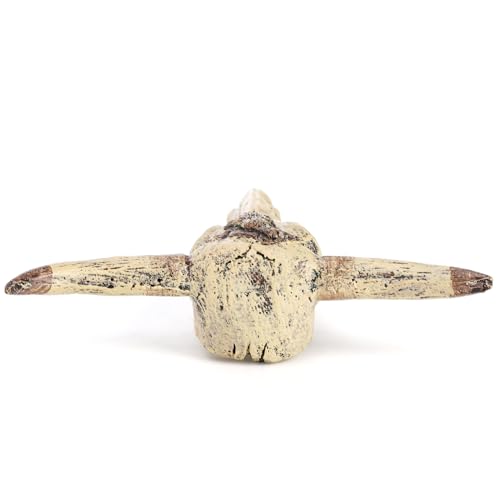 Frcctre 3 Pack Cattle Skull Aquarium Decoration, Resin Fish Tank Cattle Skull Ornaments, Fish Turtle Hidden Reptiles Hideouts Decorations Animal Skull Decor Cave Landscape