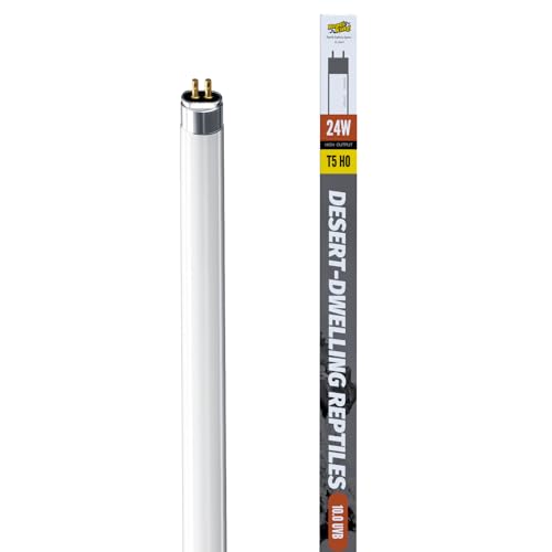 T5 UVB Reptile Light Tube, UVB10.0 24W T5 Lamp Tube for Reptiles, Bearded Dragon UVB Light, Terrarium Liner Bulb Bar for Lizard,Length 22'' (T5 UVB Tube, 24Watt) - color: T5 UVB Tube