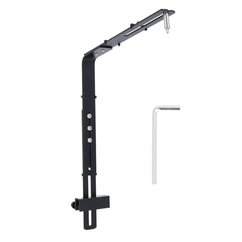 Aquarium Light Riser, Adjustable Professional Aquarium Light Stand, Aluminum Alloy Aquarium Light Holder, Aquarium Lamp Bracket, Fish Tank Lighting Holder for Aquarium LED Light - color: Black
