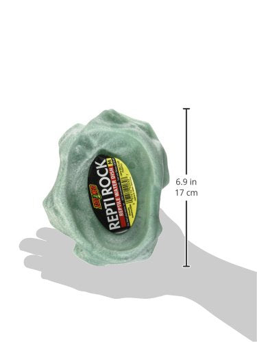Zoo Med Reptile Rock Water Dish, Medium,Black (Pack of 3) - size: Medium (Pack of 3)
