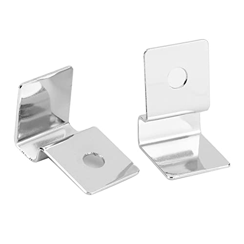 4Pcs Pssopp Aquarium Cover Bracket, Fish Glass Cover Clip Stainless Steel Aquarium Glass Covers Support Bracket Holders Universal Lid Clips for Rimless Aquariums(5mm) - color: 5mm