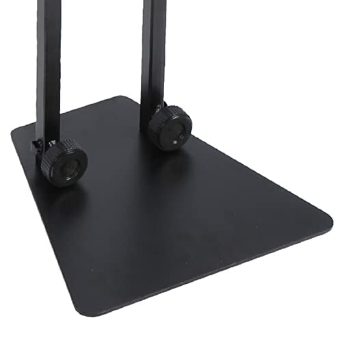 Reptile Lamp Stand, Reptile Light Stand, Reptile Heat Lamp Stand, Multipurpose Double Hook Adjustable Terrarium Metal Light Stand for Reptile Terrarium Tank
