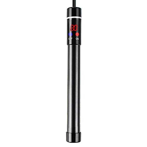 MQ Titanium Alloy 300W Aquarium Heater for Salt and Fresh Water, Digital LED Display Submersible Heater with External Thermostat Controller, for Fish Tank 50-60 Gallon - size: 300W for 50-60 Gallon Tank