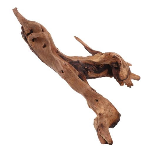 POPETPOP Natural Dead Wood Aquarium Decor Fish Tank Dead Wood Craft with Stable Wide Base 9.84 X 5.90 X 4.72 in Driftwood Ornament for Aquarium Reptile Tank Home and Study