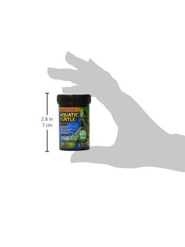 Exo Terra Adult Aquatic Turtle Food, Floating Pellets for Reptiles, 0.7 Oz., PT3251 (Pack of 3) - size: 0.7 Ounce (Pack of 3)