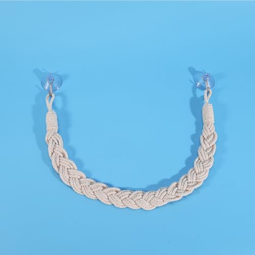 Hermit Crab Climbing Rope, 23.6 Inches, Cotton, Reptile Climbing Accessory, Off White - color: Off White
