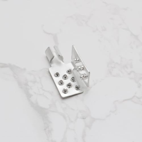 10pcs Crimp Connectors Mounting Clamps Infrared Heating Foil Crimp Press Flat Connector Clamps for Installing Infrared Carbon Heating Foil Heating Fabric