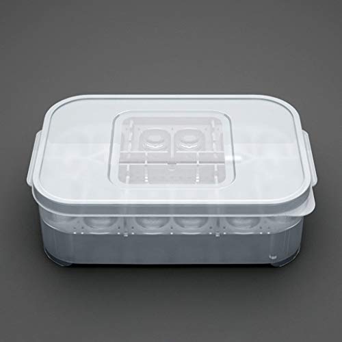 Reptile Egg Breeding Hatchery Box Incubator Tray Container Box for Snake Gecko Lizard (12 Holes)