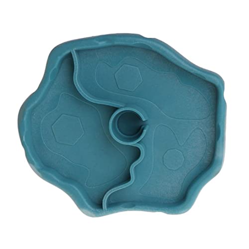 Automatic Reptile Feeder,Reptile Food and Water Dish Bowl,2 in 1 Tortoise Turtle Water Dispenser,Reptile Water Dish with Bottle for Bearded Dragon Gecko Lizard(Blue)