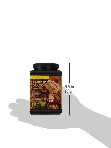 Exo Terra Bearded Dragon Food, Soft Pellets for Reptiles, Juvenile, 8.8 Oz., PT3230 - size: 8.8 Ounce (Pack of 1), style: Juvenile