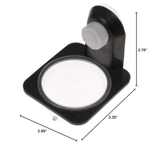 ULTECHNOVO Reptile Feeding Bowl, Food Water Dish Drinking Feeder Single Case Suction Cup Style Pet Accessories for Tortoise Reptile Lizard Gecko 2pcs