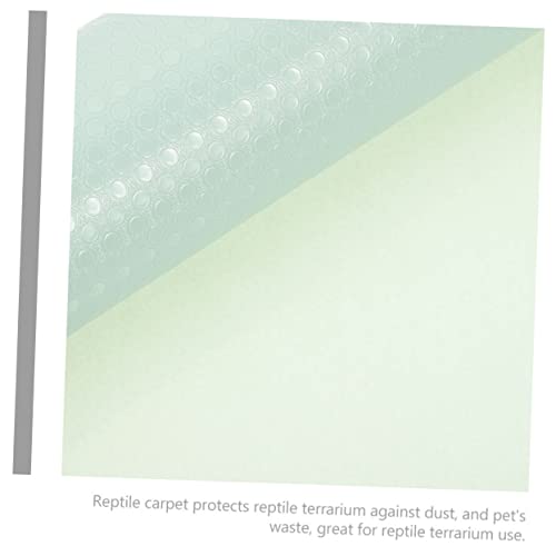 Reptile Carpet Lizard Bedding Mat Eva Non- Substrate Liner for Leopard Tortoise Snake and Lizard Terrariums Soft and Safe for Reptiles - color: Light Green