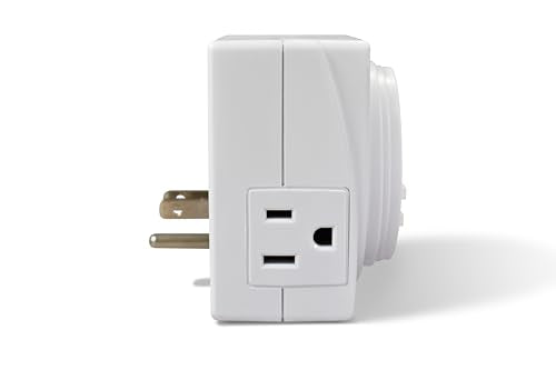 UltraGrow Digital Timer, 7-Day Programmable Electric Outlet Timer, White, LCD Display, Multiple On/Off Settings, Indoor Use