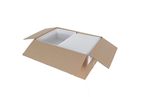 Fish Tubs/Food Storage Bins 25lb 11.5" x 15.5" x 5", Pack of 10 Deep Bases with Lids - size: 11.5 x 15.5 x 5 Inch (Pack of 10)