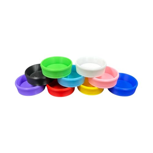 Reusable Gecko Ledge Feeder Cup Inserts – 3D Printed Eco-Friendly Plastic, 1.5” & 2” Sizes, Compatible with Magnetic & Suction Cup Reptile Feeding Ledges (Black, 1.5 INCH) - color: Black, size: 1.5 INCH