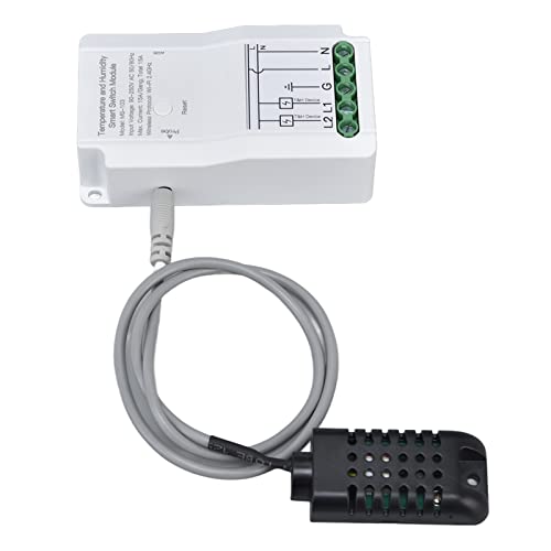 AYNEFY Smart Thermostat Controller Dual Output Temperature Humidity Switch Module with Probe for Greenhouse Reptile Incubator Home