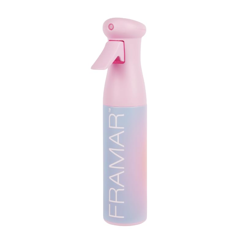 FRAMAR Premium Hair Mister Spray Bottle – Continuous Spray Bottle For Hair, Water Sprayer, Continuous Mister for Salon Supplies – Ultra Fine Mist – Aurascope 250 ml - color: Auroscope
