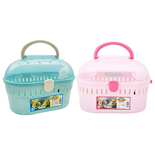 Portable Travel Hamster Cage for Carrier Breathable Outdoor for Hamster Small Animals Vacation Easy to Comfortable