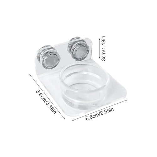 Magnetic Reptile Feeding Ledge Suction Cup Food Tray Gecko Reptile Feeding Station for Lizards Chameleons Terrarium Bowls(B) - color: B