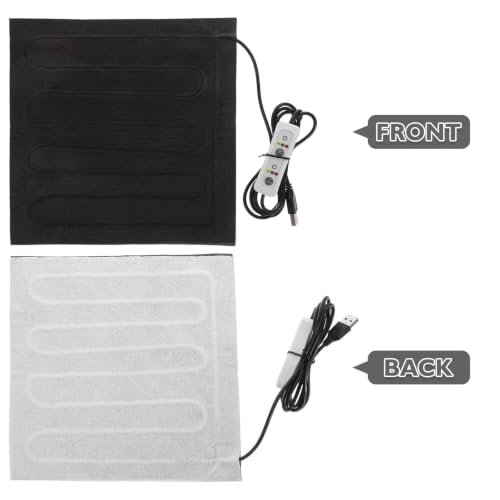 Homoyoyo Reptile Heat Mat for Small Pets and Lizards with Adjustable Heating and Waterproof Cloth, USB Powered Heating Pad for Home and Travel Use