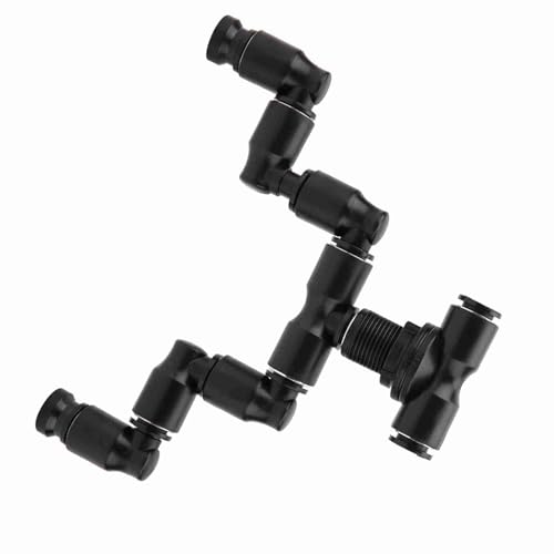 Reptiles Fogger Mist Sprinkler Rainforest Tank 360 Adjustable Aquarium System Connect 1/4 Tub Provides Rain Forest Spray Effect for Reptiles and Increases Humidity in The Feeder