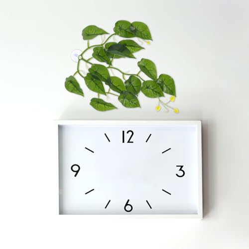PRETYZOOM Reptile Climbing Ornaments Artificial Turtle Tank Plants with Suction Cup Hanging Simulation Leaves Vines Terrarium Decor for Lizard and Snake Habitat