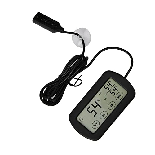 Zopsc LCD Display Egg Incubator Reptile Tank Digital Thermometer Hygrometer, Temperature Humidity Monitor with Probe, for Hatching Eggs Reptile Breeding Aquarium Terrarium