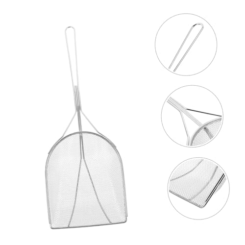 VICASKY Stainless Steel Reptile Sand Shovel Fine Mesh Filtering Scoop for Turtles Lizards Snakes and Geckos for Cleaning Substrate and Waste in Terrariums