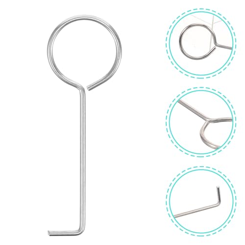 10pcs Stainless Steel Floor Drain Grate Hooks Bathroom Drain Removal Tool Tub Strainer Lifting Hooks for Shower and Sink Maintenance