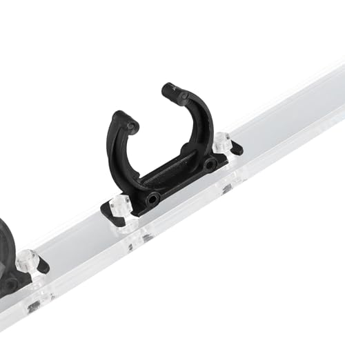 Ymiko Lamp Stand, Reptile Lamp Stand with Adjustable Height 2Pcs Acrylic Aquarium Light Holder, Transparent Aquarium Light Riser, Fish Tank Light Riser Bracket Reptile Light Fixture