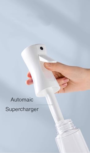 Continuous Mist Spray Bottle, 300ml/10.1oz (White, 10.1OZ/300ml) - color: White
