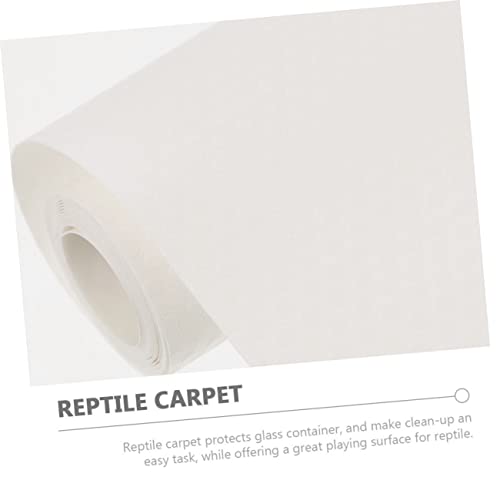 BESPORTBLE Reptile Carpet Mat Durable Eva Substrate for Bearded Dragon Leopard Gecko Tortoise and Snakes Easy Clean Non-Slip Design - color: White