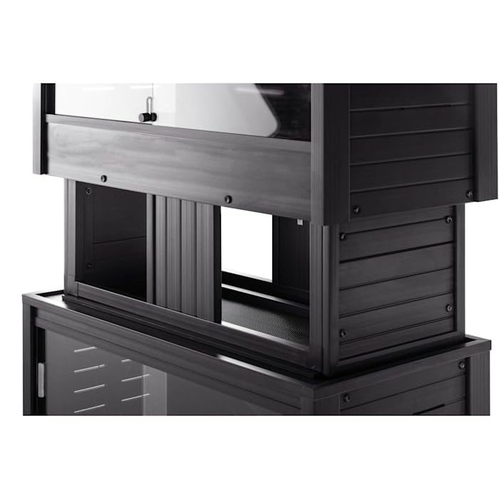 New Age Pet ECOFLEX Mojave Reptile Habitat Stacker, Medium, 36", Black