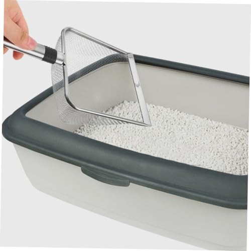 Stainless Steel Cat Litter Scoop Metal Litter Sifter 2.8mm Mesh Large 28.5x14x6cm Sand Shovel Pet Waste Cleaning