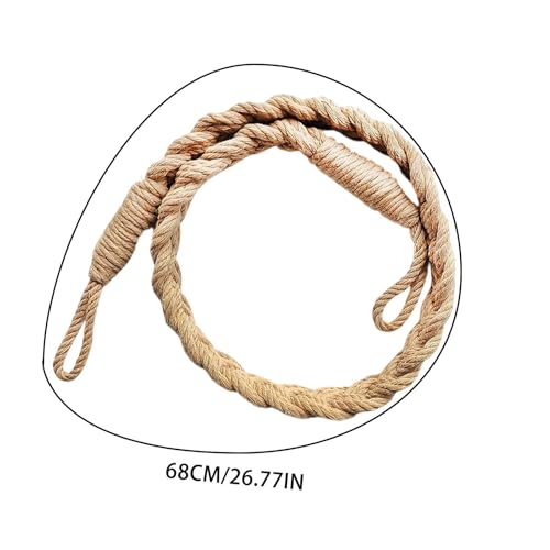 Hermit Crab Toys - Climbing Jute Rope, Reptile Tank Ladder Natural Fiber Hanging Vine Accessory | Stimulating Terrarium Habitat Enrichment Activity Bridge for Lizards Geckos Snakes - color: Rope