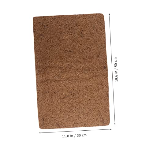 Toyvian 3pcs Climbing Pet Mat Substrate Liners Reptile Mat for Bearded Dragon Lizard Carpet Reptile Carpet Mat Terrarium Reptile Bed Mat Coconut Pads Coir Bedding Fiber Accessories Wooden