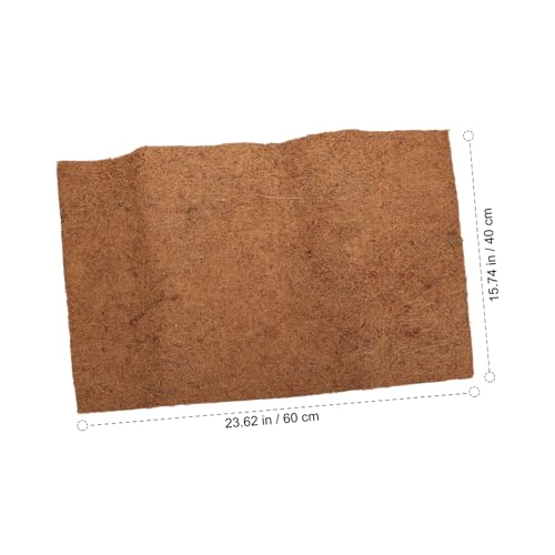 Mipcase Natural Coconut Fiber Reptile Mat Bedding Liner Breathable Substrate for Turtles and Lizards Coconut Coir for Clean and Comfortable Habitat - size: Size 2