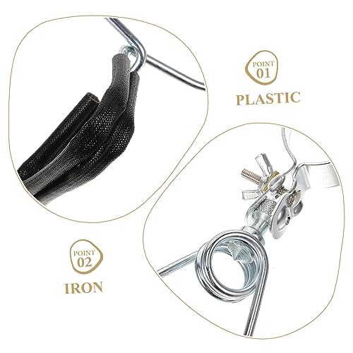 Toddmomy 8pcs Adjustable Clamp Lamp Stand Fixture for Reptile Heat Lamps Lightweight Portable Holder for Turtles Lizards Easy Installation Materials