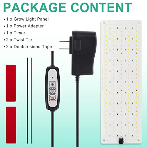 LBW LED Grow Light, Full Spectrum Grow Light with 4 Dimmable Levels and Auto On/Off Timer, 135 LEDs Plant Grow Lamp for Seedlings, Veg, Bloom and Succulents, Ideal for Indoor Plants,One Pack - size: 1 Pack