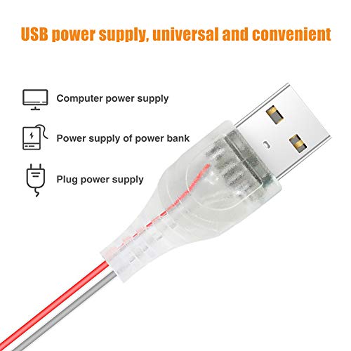Plant Grow Light Strip 2835 SMD IP66 Waterproof Full Spectrum LED Light for Indoor Plants, Greenhouse, Aquarium, Garden, Flowers, Veg - USB Interface