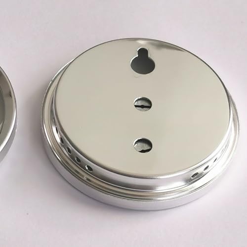 Mini Analog Hygrometer Thermometer - High Precision Humidity Temperature Gauge with Aluminum Alloy Case for Indoor Home Office Room Car Patio Sauna Garden Wall Mount(Silver)