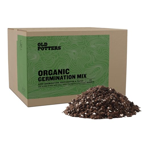 Old Potters Germination Mix with Peat Moss, Fine Perlite & Vermiculite - Perfect for Seed Germination, Plugs, and Cutting Propagation - Balanced pH, Enhanced Drainage and Aeration, 24 Quarts. - style: Germination Mix